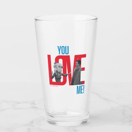 FRIENDS™ | Je houdt van me Quote Glas (Voorkant)