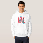 FRIENDS™ | Je houdt van me Quote Hoodie (Voorkant volledig)