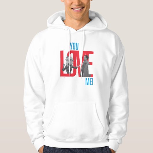 FRIENDS™ | Je houdt van me Quote Hoodie (Voorkant)