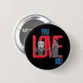 FRIENDS™ | Je houdt van me Quote Ronde Button 5,7 Cm (Voorkant /achterkant)