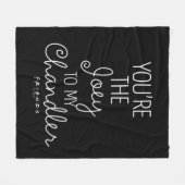 FRIENDS™ | Jij bent de Joey van mijn Chandler Fleece Deken (Voorkant (Horizontaal))