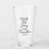 FRIENDS™ | Jij bent de Joey van mijn Chandler Glas (Voorkant)