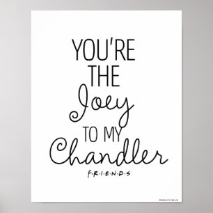 FRIENDS™   Jij bent de Joey van mijn Chandler Poster