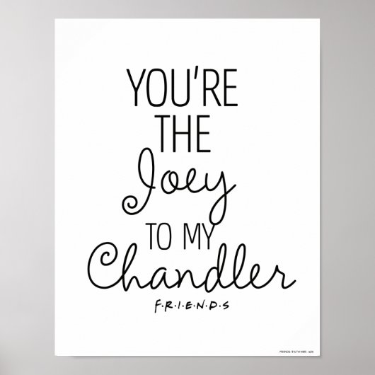 FRIENDS™ | Jij bent de Joey van mijn Chandler Poster (Voorkant)