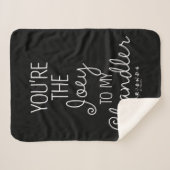 FRIENDS™ | Jij bent de Joey van mijn Chandler Sherpa Deken (Voorkant (horizontaal))