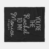 FRIENDS™ | Jij bent de Rachel voor mijn Monica Fleece Deken (Voorkant (Horizontaal))