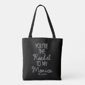 FRIENDS™ | Jij bent de Rachel voor mijn Monica Tote Bag (Achterkant)