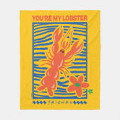 FRIENDS™ | Jij Bent Mijn Kreeft Levendig Grafisch Fleece Deken (Voorkant)