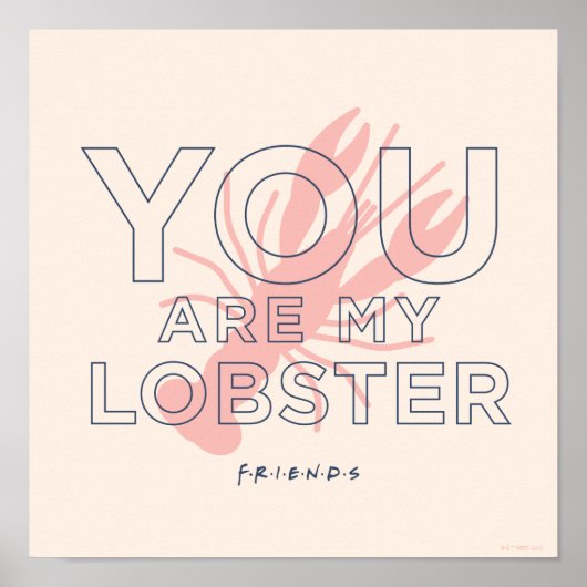 FRIENDS™ | Jij bent mijn kreeft Poster (Voorkant)