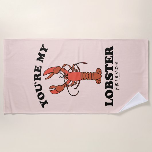 FRIENDS™ | Jij bent mijn Lobster - Klassieke Typog Strandlaken (Voorkant)
