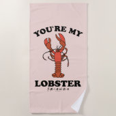 FRIENDS™ | Jij bent mijn Lobster - Klassieke Typog Strandlaken (Voorkant)