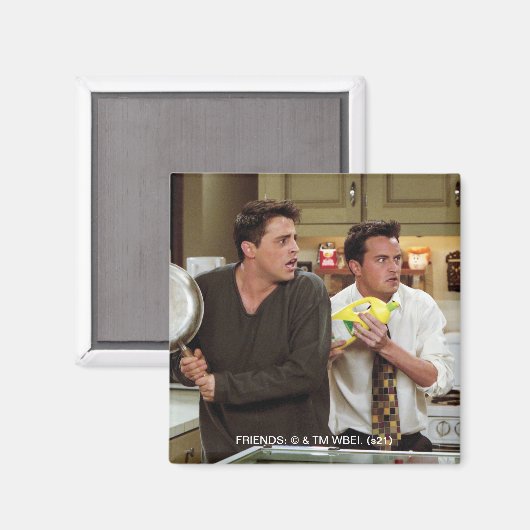 FRIENDS™ | Joey & Chandler Scared Magneet (Voorkant / Achterkant)
