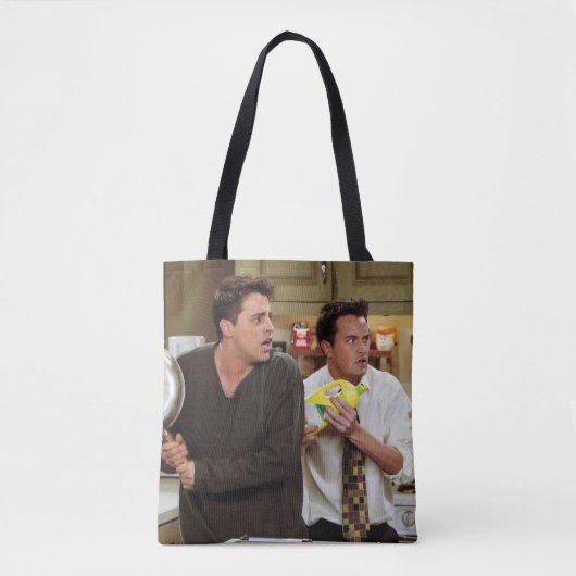 FRIENDS™ | Joey & Chandler Scared Tote Bag (Voorkant)
