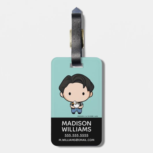 FRIENDS™ | Joey Chibi Bagagelabel (Achterkant verticaal)