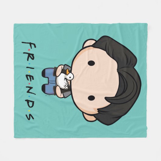 FRIENDS™ | Joey Chibi Fleece Deken (Voorkant (Horizontaal))