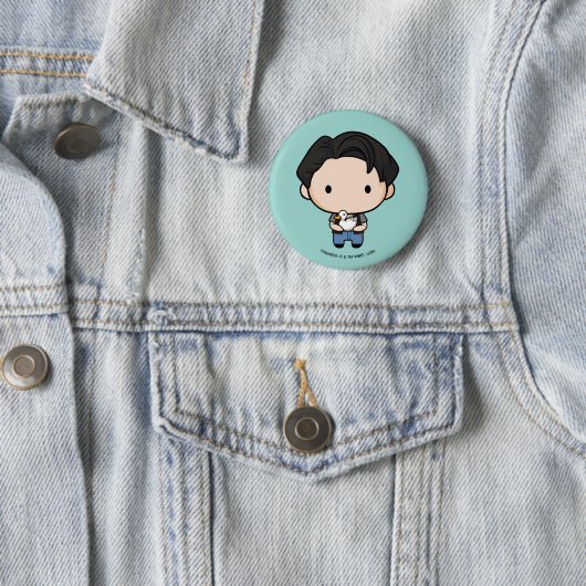 FRIENDS™ | Joey Chibi Ronde Button 5,7 Cm (In situ)