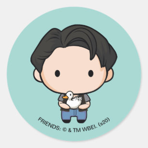 FRIENDS™   Joey Chibi Ronde Sticker
