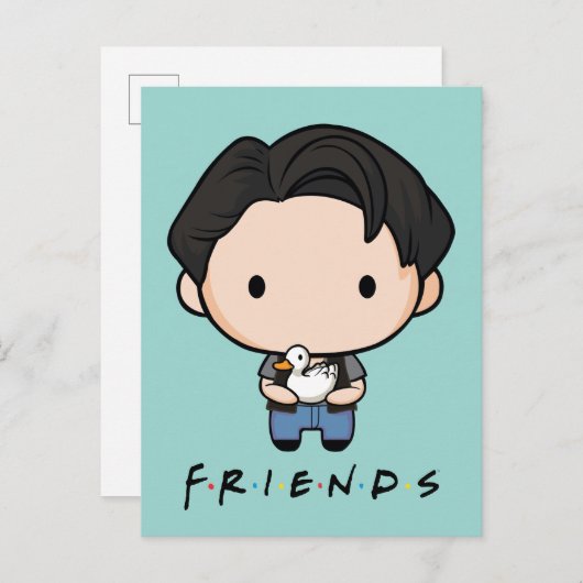 FRIENDS™ | Joey Chibi Uitnodiging Briefkaart (Voorkant / Achterkant)