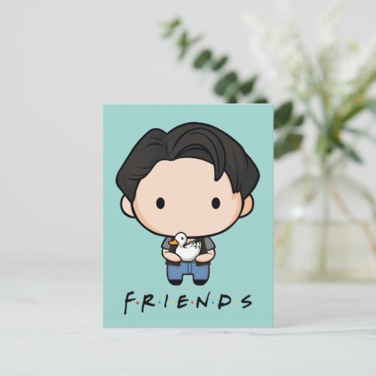 FRIENDS™ | Joey Chibi Uitnodiging Briefkaart (Staand voorkant)