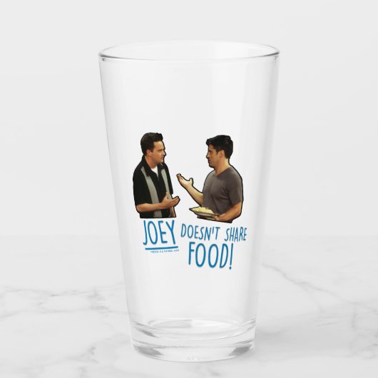 FRIENDS™ | Joey deelt geen eten! Glas (Voorkant)