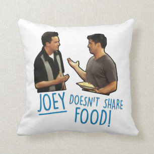 FRIENDS™ Joey deelt geen eten! Kussen