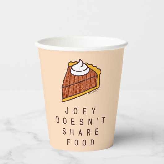 FRIENDS™ | Joey deelt geen voedsel Papieren Bekers (Voorkant)