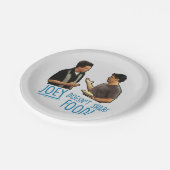 FRIENDS™ | Joey deelt geen voedsel. Papieren Bordje (Gekanteld)