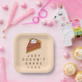 FRIENDS™ | Joey deelt geen voedsel Papieren Bordje (Feest)