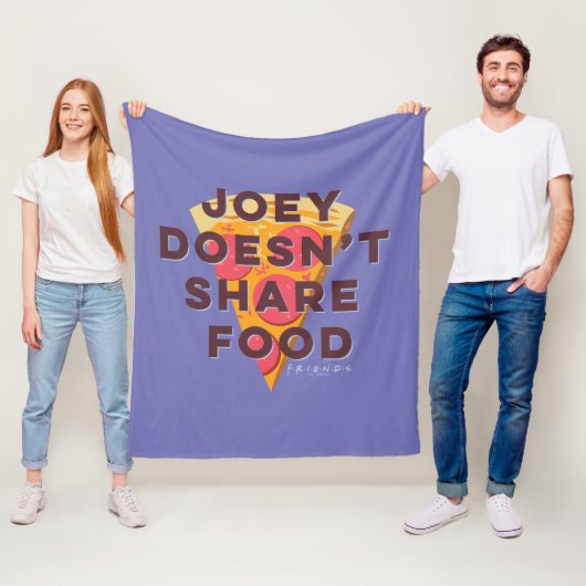 FRIENDS™ | Joey deelt geen voedsel - Pizza Fleece Deken (In situ)
