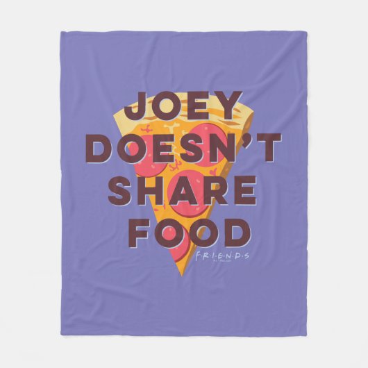 FRIENDS™ | Joey deelt geen voedsel - Pizza Fleece Deken (Voorkant)