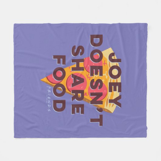 FRIENDS™ | Joey deelt geen voedsel - Pizza Fleece Deken (Voorkant (Horizontaal))