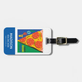 FRIENDS™ | Joey deelt geen voedsel - Pizza Graphic Bagagelabel (Voorkant horizontaal)