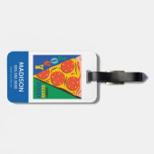 FRIENDS™ | Joey deelt geen voedsel - Pizza Graphic Bagagelabel (Achterkant horizontaal)