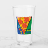 FRIENDS™ | Joey deelt geen voedsel - Pizza Graphic Glas (Voorkant)