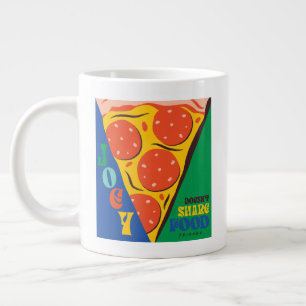 FRIENDS™   Joey deelt geen voedsel - Pizza Graphic Grote Koffiekop