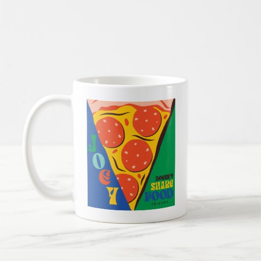 FRIENDS™ | Joey deelt geen voedsel - Pizza Graphic Koffiemok (Links)