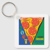 FRIENDS™ | Joey deelt geen voedsel - Pizza Graphic Sleutelhanger (Voorkant)