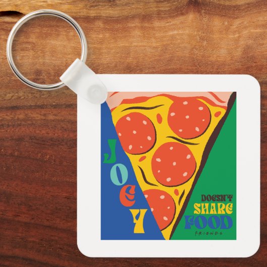 FRIENDS™ | Joey deelt geen voedsel - Pizza Graphic Sleutelhanger (Voorkant)
