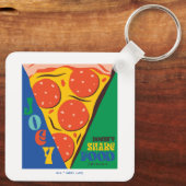 FRIENDS™ | Joey deelt geen voedsel - Pizza Graphic Sleutelhanger (Achterkant)