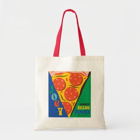 FRIENDS™ | Joey deelt geen voedsel - Pizza Graphic Tote Bag (Voorkant)