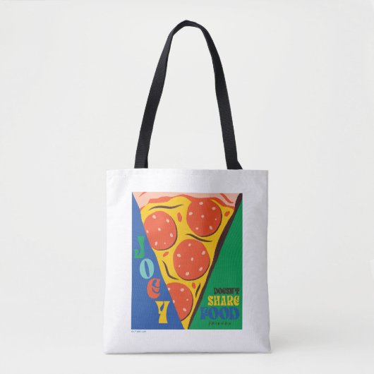 FRIENDS™ | Joey deelt geen voedsel - Pizza Graphic Tote Bag (Voorkant)