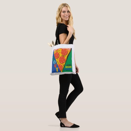 FRIENDS™ | Joey deelt geen voedsel - Pizza Graphic Tote Bag (Op model)