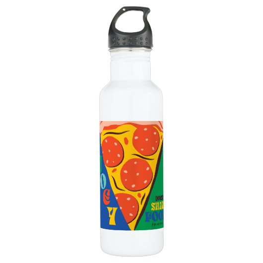 FRIENDS™ | Joey deelt geen voedsel - Pizza Graphic Waterfles (Voorkant)