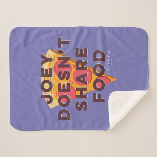 FRIENDS™ | Joey deelt geen voedsel - Pizza Sherpa Deken (Voorkant (horizontaal))
