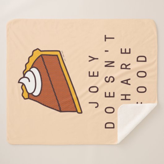 FRIENDS™ | Joey deelt geen voedsel Sherpa Deken (Voorkant (horizontaal))