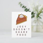 FRIENDS™ | Joey deelt geen voedsel Uitnodiging Briefkaart (Staand voorkant)