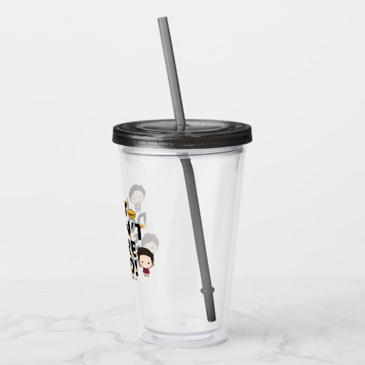 FRIENDS™ | Joey deelt geen voedselchibi Acryl Drinkbeker (Links)