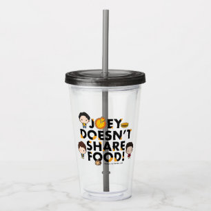 FRIENDS™ Joey deelt geen voedselchibi Acryl Drinkbeker