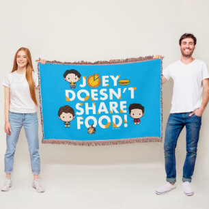 FRIENDS™   Joey deelt geen voedselchibi Deken