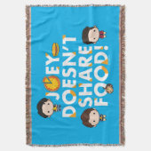 FRIENDS™ | Joey deelt geen voedselchibi Deken (Voorkant Verticaal)